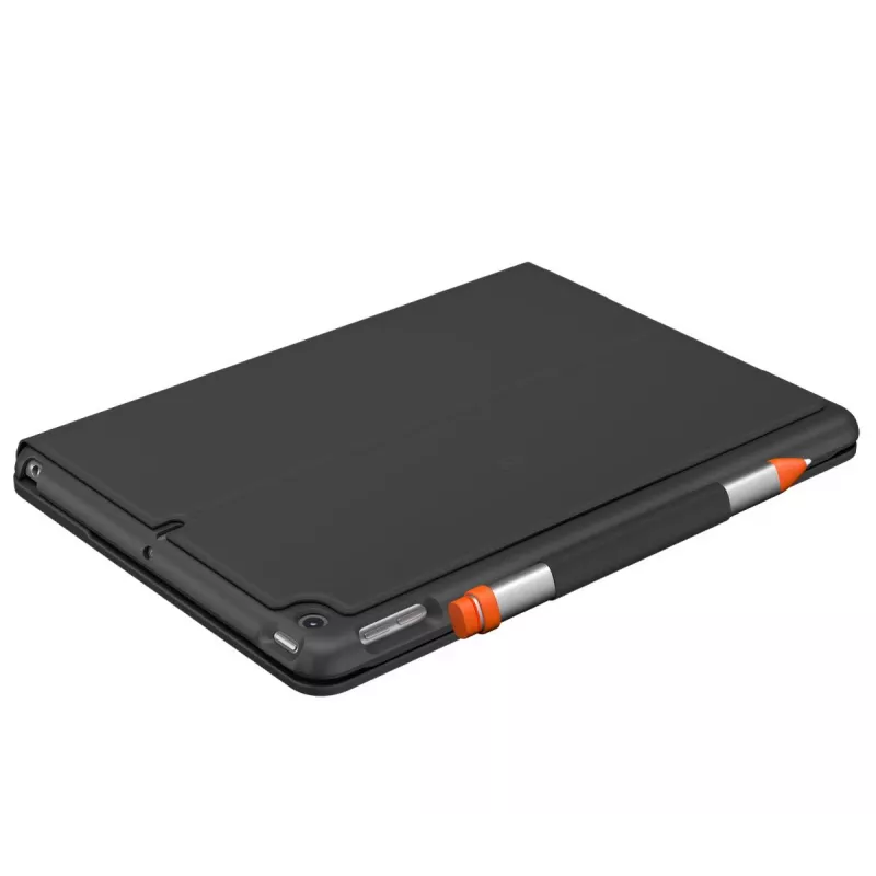 LOGITECH Slim Folio, skirta iPad 7 kartai, grafito spalvos, QWERTZ vokiškas išdėstymas