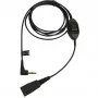Jabra QD į 3,5 mm lizdą su atsakymo mygtuku, skirta Alcatel, laidas, juodas