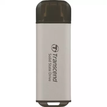TRANSCEND Esd300s – 512 GB nešiojamasis SSD – USB Type-C – 3D NAND Flash – Sidabrinis