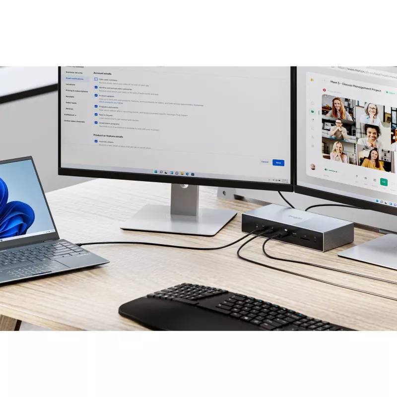 Kensington SD5000T5 EQ Thunderbolt 5 Triple 4K dokavimo stotelė su 140W PD – Windows/macOS
