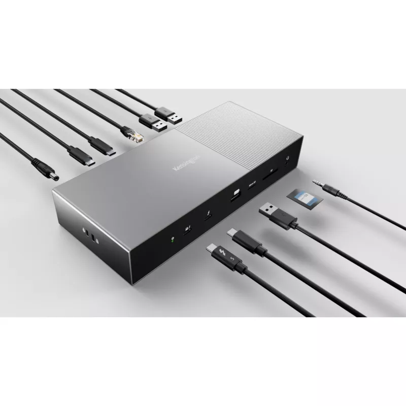 Kensington SD5000T5 EQ Thunderbolt 5 Triple 4K dokavimo stotelė su 140W PD – Windows/macOS