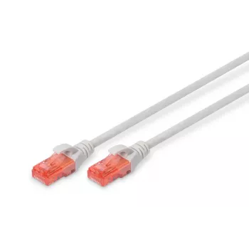 DIGITUS komutacinis kabelis - CAT6 - U/UTP - Snagless - Cu - 2m - pilkas