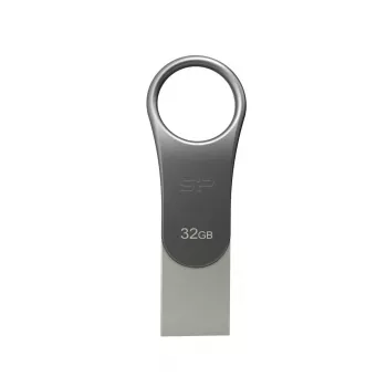 SILICON POWER Mobile C80 - 32GB dviguba USB atmintinė - Type-C / Type-A - pilka