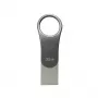SILICON POWER Mobile C80 - 32GB dviguba USB atmintinė - Type-C / Type-A - pilka