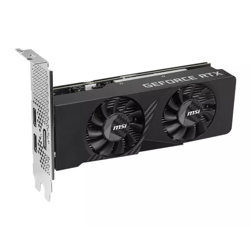 MSI vaizdo plokštė GeForce RTX 3050 6 GB GDDR6, PCIe x8 4.0, 1492 MHz spartinimas, 96 bitų, 2x HDMI 2.1 + DP 1.4a, 70 W, 2 ventiliatoriai, FH/HL