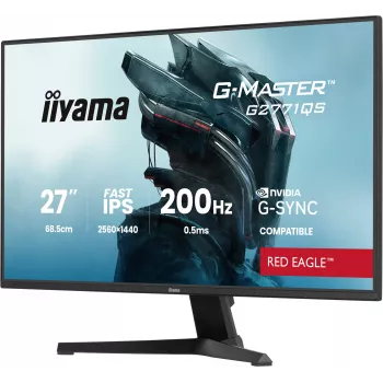 iiyama G-MASTER G2771QS-B1 kompiuterio monitorius 68.6 cm (27 col.) 2560 x 1440 pikselių Wide Quad HD juodas