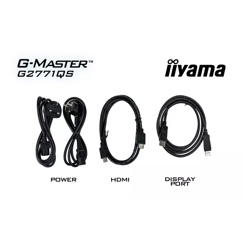 iiyama G-MASTER G2771QS-B1 kompiuterio monitorius 68.6 cm (27 col.) 2560 x 1440 pikselių Wide Quad HD juodas
