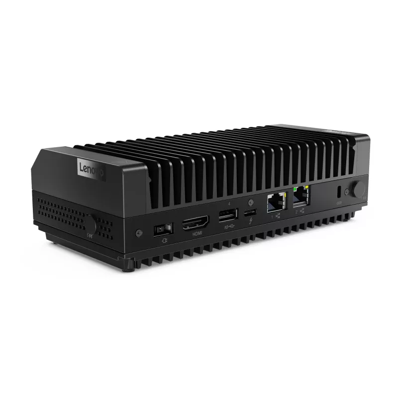 Mini kompiuteris Lenovo ThinkEdge SE30 Intel Celeron 6305E 1,8 GHz, 8 GB DDR4, 256 GB SSD, Windows 11 IoT Enterprise, juodas
