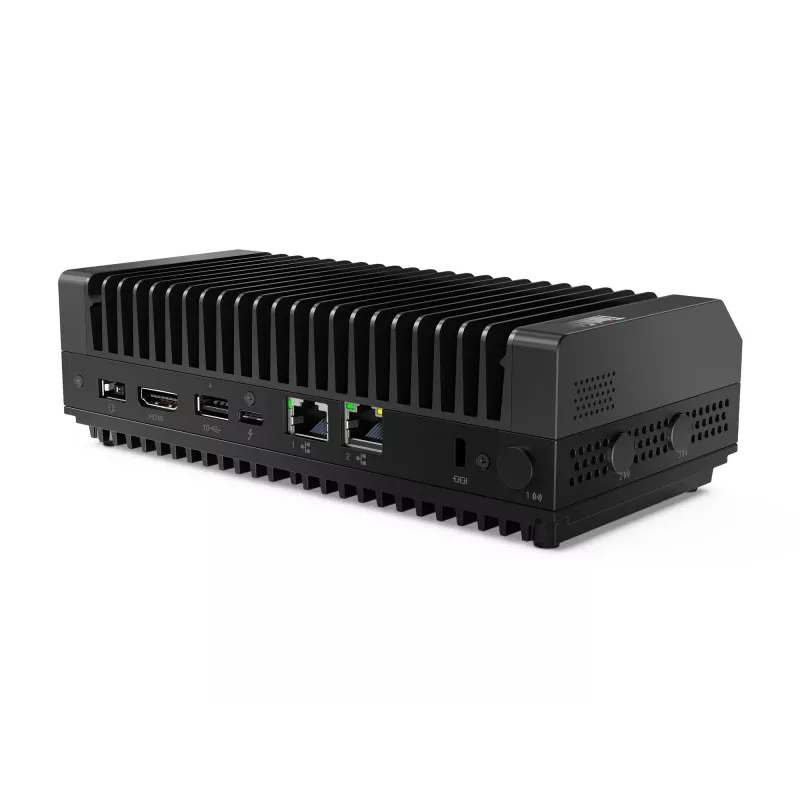 Mini kompiuteris Lenovo ThinkEdge SE30 Intel Celeron 6305E 1,8 GHz, 8 GB DDR4, 256 GB SSD, Windows 11 IoT Enterprise, juodas