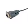 Equip USB-A į serial (DB9) kabelis, M/M 1,5m, juodas, 1,5 m, USB Type-A, DB-9, vyriškas, vyriškas