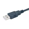 Equip USB-A į serial (DB9) kabelis, M/M 1,5m, juodas, 1,5 m, USB Type-A, DB-9, vyriškas, vyriškas