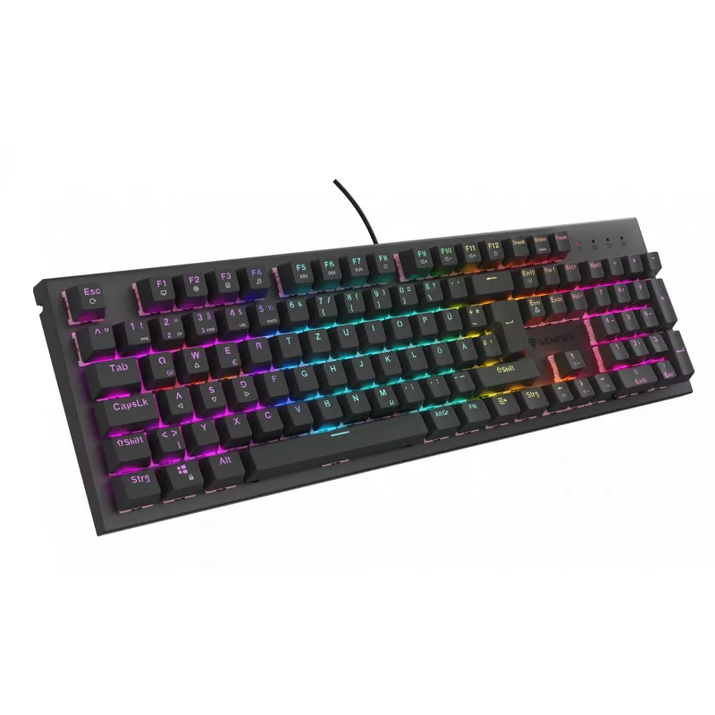 GENESIS NKG-2179 klaviatūra Žaidimų USB QWERTZ Vokiška Juoda