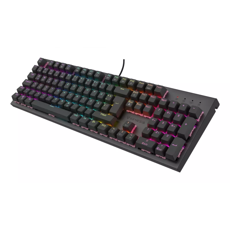 GENESIS NKG-2179 klaviatūra Žaidimų USB QWERTZ Vokiška Juoda