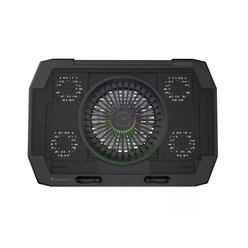 GENESIS Oxid 850 nešiojamojo kompiuterio aušinimo padėklas 43,9 cm (17,3 col.) 2500 aps./min. Juoda