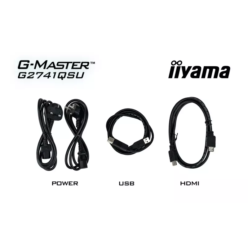 iiyama G-MASTER G2741QSU-B1 kompiuterio monitorius 68,6 cm (27 colių) 2560 x 1440 pikselių 4K Ultra HD QLED juodas