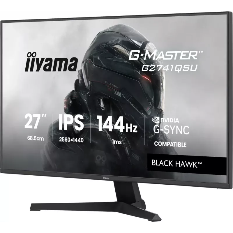 iiyama G-MASTER G2741QSU-B1 kompiuterio monitorius 68,6 cm (27 colių) 2560 x 1440 pikselių 4K Ultra HD QLED juodas