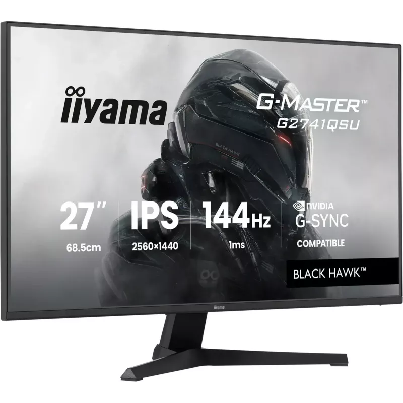 iiyama G-MASTER G2741QSU-B1 kompiuterio monitorius 68,6 cm (27 colių) 2560 x 1440 pikselių 4K Ultra HD QLED juodas