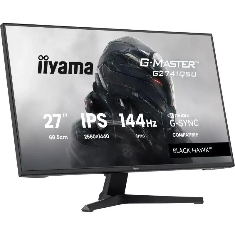 iiyama G-MASTER G2741QSU-B1 kompiuterio monitorius 68,6 cm (27 colių) 2560 x 1440 pikselių 4K Ultra HD QLED juodas
