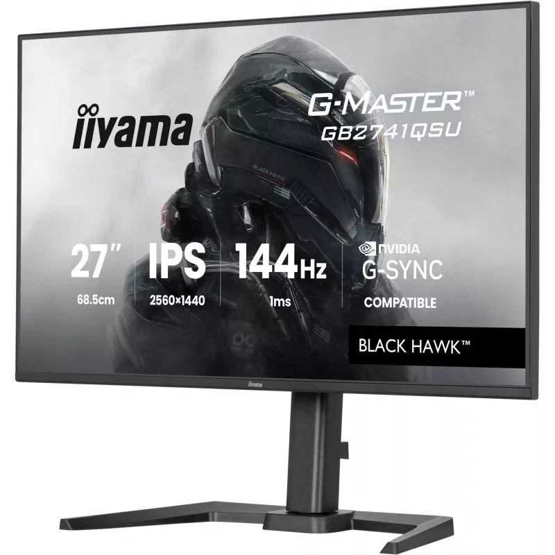 iiyama G-MASTER GB2741QSU-B1 kompiuterio monitorius 68,6 cm (27 colių) 2560 x 1440 pikselių 4K Ultra HD LED juodas