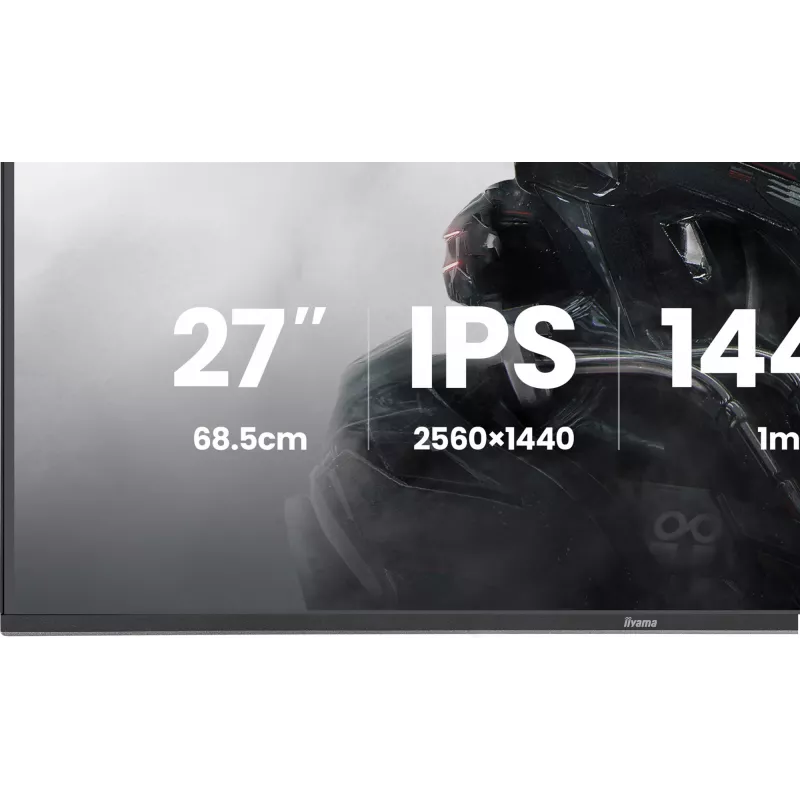 iiyama G-MASTER GB2741QSU-B1 kompiuterio monitorius 68,6 cm (27 colių) 2560 x 1440 pikselių 4K Ultra HD LED juodas