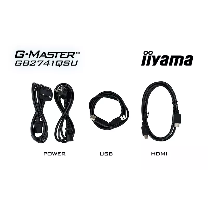 iiyama G-MASTER GB2741QSU-B1 kompiuterio monitorius 68,6 cm (27 colių) 2560 x 1440 pikselių 4K Ultra HD LED juodas