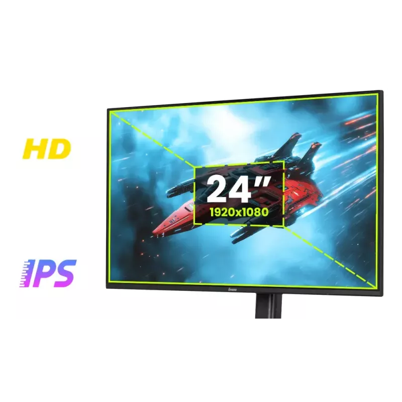 iiyama G-MASTER G2471HS-B1 kompiuterio monitorius 60,5 cm (23,8 colio) 1920 x 1080 pikselių Full HD juodas