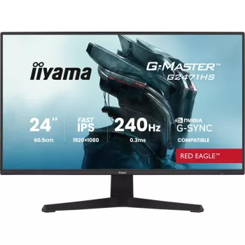 iiyama G-MASTER G2471HS-B1 kompiuterio monitorius 60,5 cm (23,8 colio) 1920 x 1080 pikselių Full HD juodas