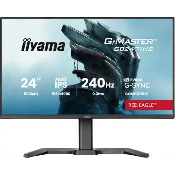 iiyama G-MASTER GB2471HS-B1 kompiuterio monitorius 60,5 cm (23,8 colio) 1920 x 1080 pikselių Full HD juodas