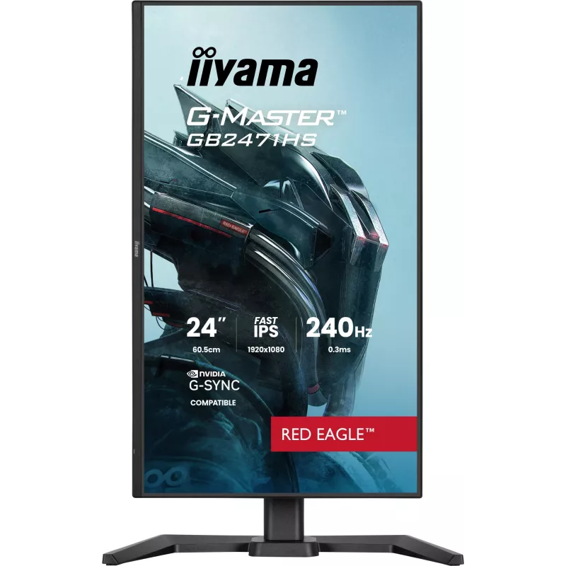 iiyama G-MASTER GB2471HS-B1 kompiuterio monitorius 60,5 cm (23,8 colio) 1920 x 1080 pikselių Full HD juodas
