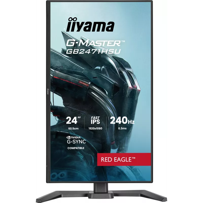 IIYAMA G-MASTER GB2471HSU-B1 kompiuterio monitorius 60,5 cm (23,8 colio) 1920 x 1080 pikselių Full HD juodas