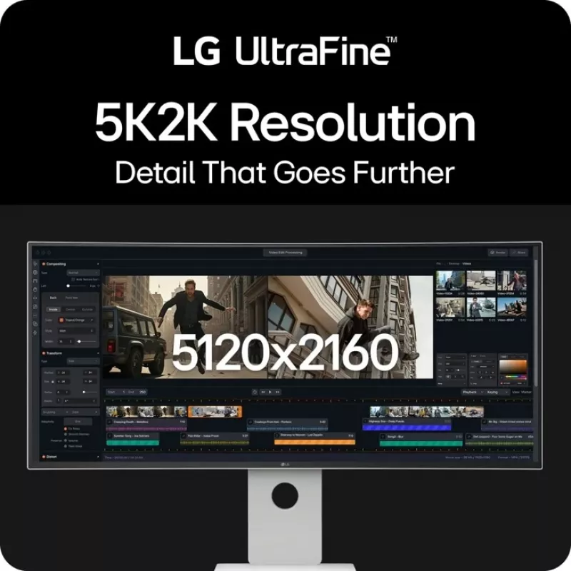 LG 40U990A-W kompiuterio monitorius 101,6 cm (40 colių) 5120 x 2160 pikselių WUHD juodas
