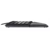 Vielinė ergonominė pilno dydžio klaviatūra Cherry KC 4500 ERGO juoda USB QWERTY JK 109 klavišų lenkta išdėstymo riešo atrama 1,8 m laidas