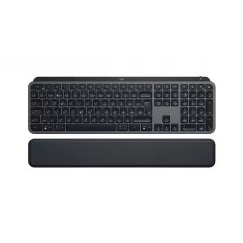 LOGITECH Mx Keys S klaviatūra su riešo atrama grafito spalvos Qwertz šveicariška