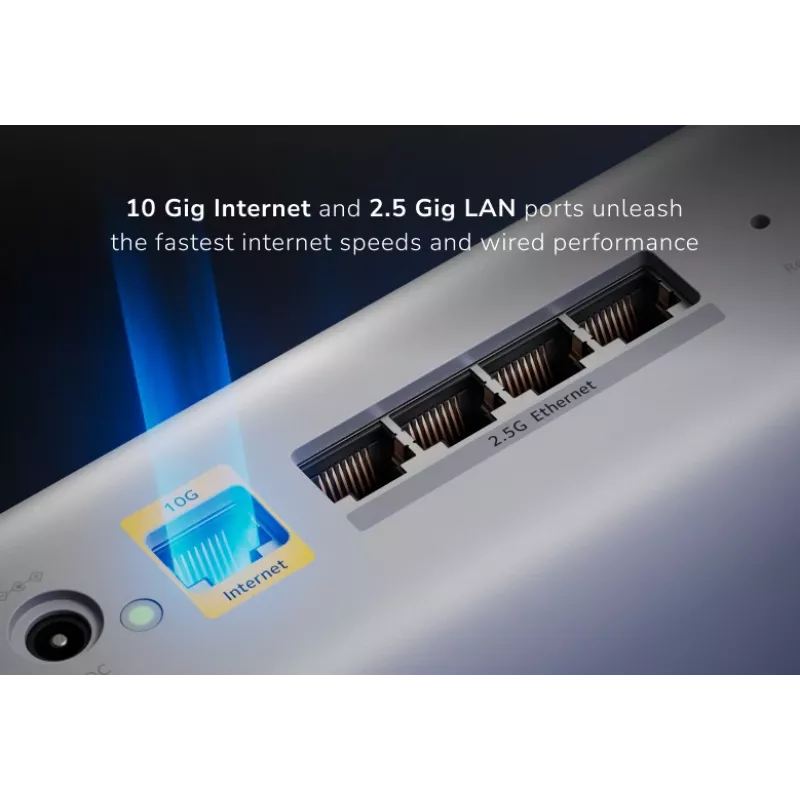 NETGEAR Orbi 870 Tri-band (2.4 GHz / 5 GHz / 6 GHz) Wi-Fi 7 (802.11be) Baltas 4 Vidinis
