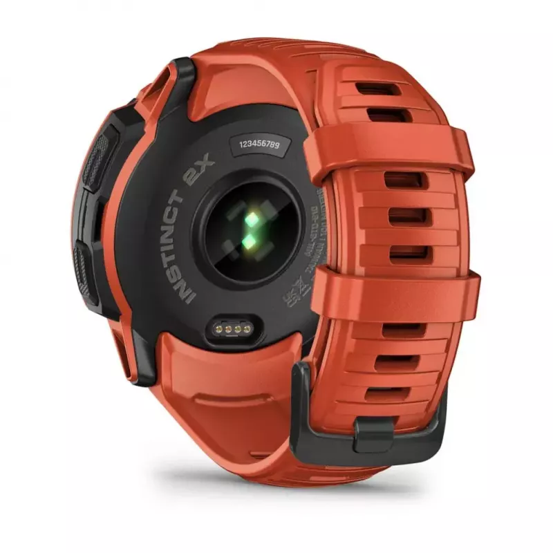 Išmanusis laikrodis GARMIN Instinct 2X Solar — sportinis laikrodis, 50 mm polimerinis korpusas, saulės įkrovimas, GPS (GPS/GLONASS/Galileo), 10 ATM, silikoninis dirželis