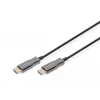DIGITUS HDMI AOC hibridinio optinio pluošto jungiamasis kabelis, A tipo M/M, 30 m UHD 4K@60Hz, CE, juodas