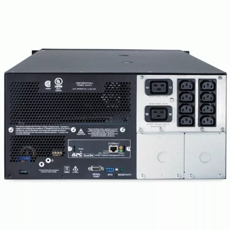 APC Smart-UPS SUA5000RMI5U - 5000VA, 8x C13, 2x C19 lizdai, NMC, montuojamas į stelažą / ant grindų