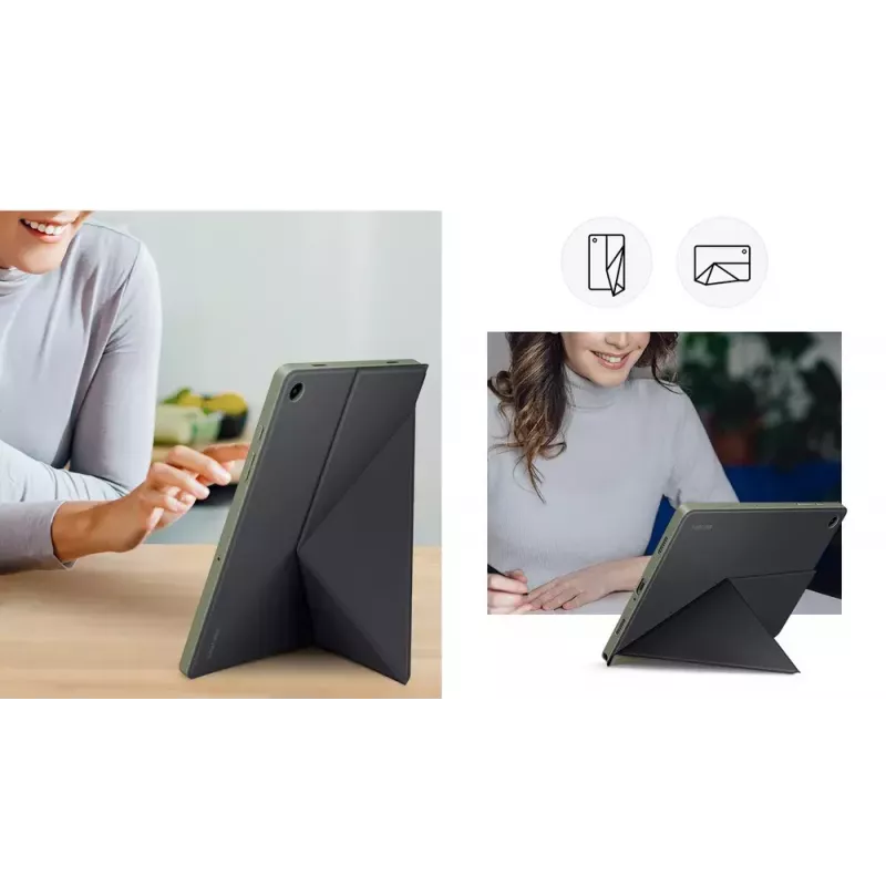Folio dėklas Samsung EF-BX210TWEGWW, skirtas Galaxy Tab A9+ 11 colių, baltas