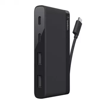 BELKIN 4 prievadų USB-C mini šakotuvas (2x C tipo ir 2x USB-A 3.1)
