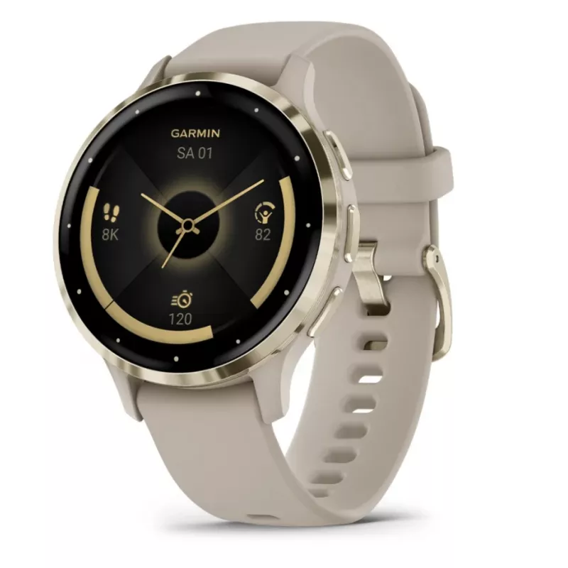 GARMIN INTERNATIONAL Venu 3S - 41 mm - išmanusis laikrodis su dirželiu - prancūzų - pilka