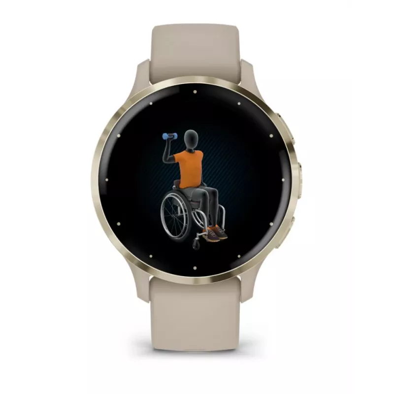 GARMIN INTERNATIONAL Venu 3S - 41 mm - išmanusis laikrodis su dirželiu - prancūzų - pilka