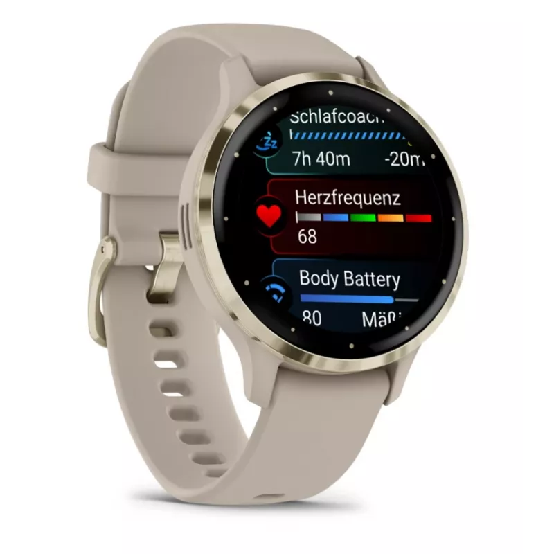 GARMIN INTERNATIONAL Venu 3S - 41 mm - išmanusis laikrodis su dirželiu - prancūzų - pilka