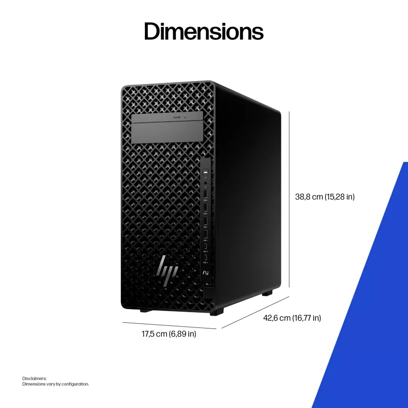 HP Z2 Tower G1i Intel Core Ultra 7 265 16 GB DDR5-SDRAM Windows 11 Pro darbo stotis AI darbo stotis, AI kompiuteris