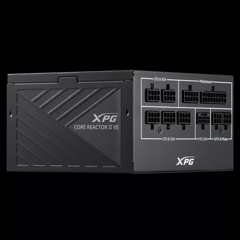 XPG COREREACTOR II VE 850W Maitinimo blokas, 850 W, 100 - 240 V, 47 - 63 Hz, 12 A, 20 A, 70.8 A