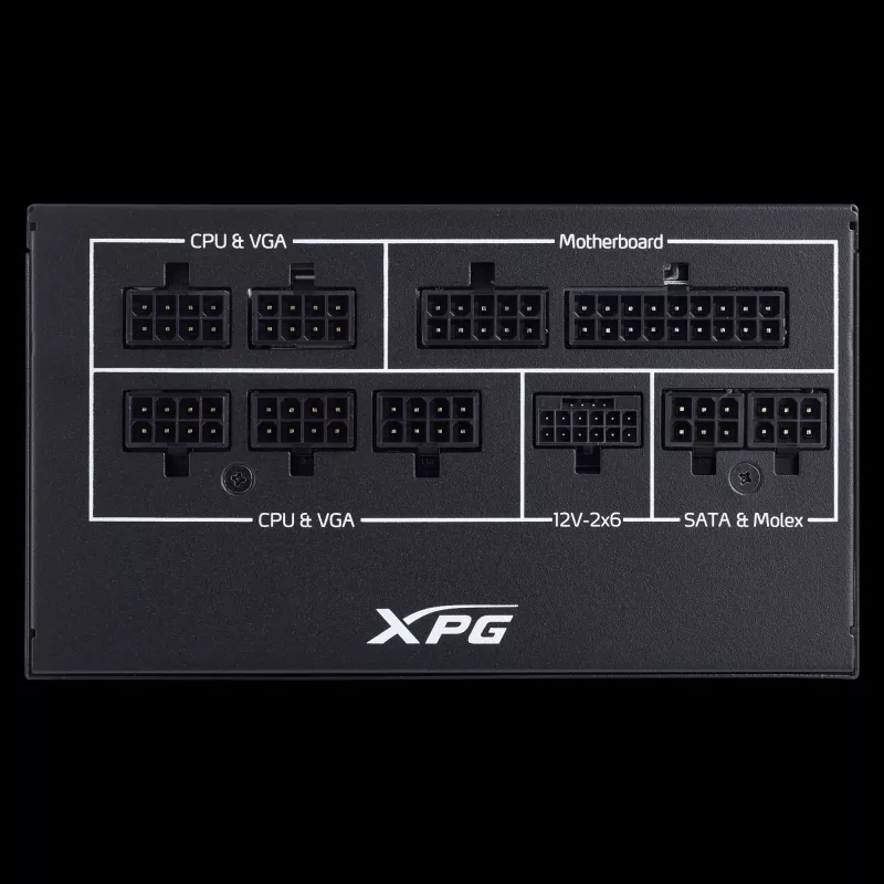 XPG COREREACTOR II VE 850W Maitinimo blokas, 850 W, 100 - 240 V, 47 - 63 Hz, 12 A, 20 A, 70.8 A