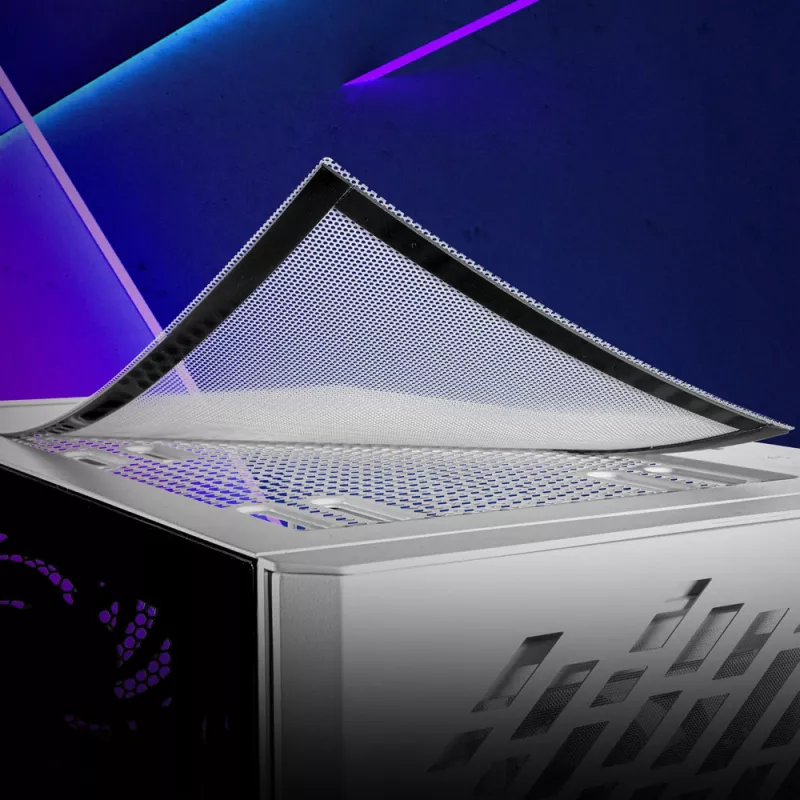 XPG VALOR AIR Mid-Tower White, Midi Tower, PC, White, ATX, micro ATX, Mini-ITX, SPCC, 16.6 cm