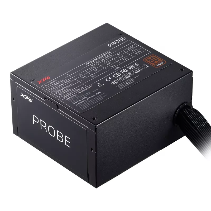 XPG PROBE 700 BRONZE maitinimo blokas, 700 W, 100 - 240 V, 47 - 63 Hz, 10 A, aktyvus, 19 A