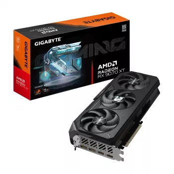 “GIGABYTE Radeon RX 9070 XT GAMING 16G” vaizdo plokštė - 16 GB GDDR6, 256 bitų, PCI-E 5.0, 2970 MHz branduolio taktinis dažnis, 2 x DisplayPort 2.1a, 2 x HDMI 2.1b, GV-R9070XTGAMING-16GD