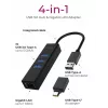 ICY BOX IB-HUB1419-LAN USB 3.2 Gen 1 (3.1 Gen 1) Type-A Juoda