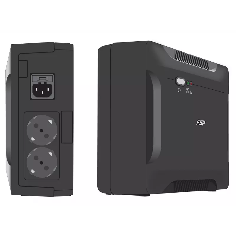 FSP Nano 800 nepertraukiamo maitinimo šaltinis (UPS) budėjimo režimu (Offline) 0,8 kVA 480 W 2 lizdai